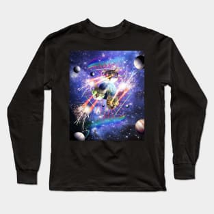 Space Cat With Lasers Glasses Long Sleeve T-Shirt